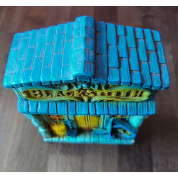 Vintage Ceramic Bank Old West Saloon Door Black Smith Shop ~ Made in Japan Nanco - Picture 3 of 10